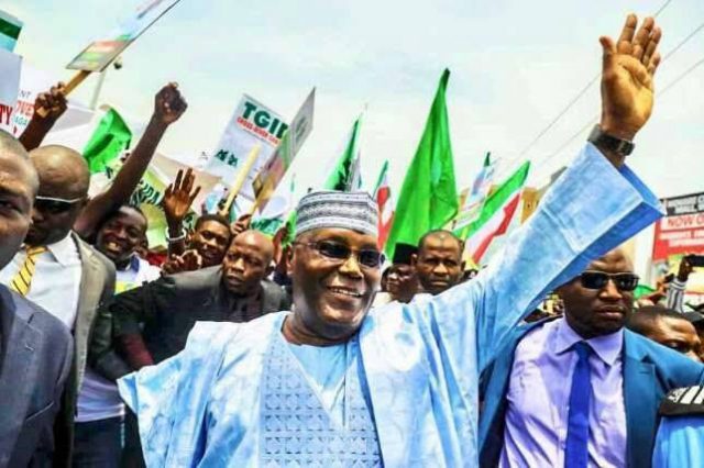 Alhaji Atiku Abubakar at 2018 PDP Presidential Primary in Port Harcourt,