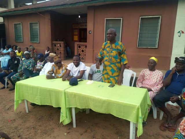 Mr Solomon Salami addresses party members, urges them to support the gubernatorial and house of assembly ambitions of Hon Ladi Adebutu and Omooba Solarin respectively