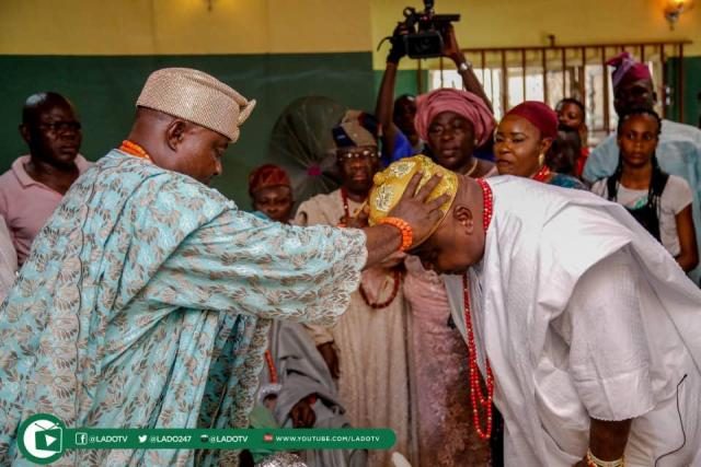 Hon Ladi Adebutu and Wife, Yeye Adenike Adebutu conferred with Chieftaincy Titles in Ijofin