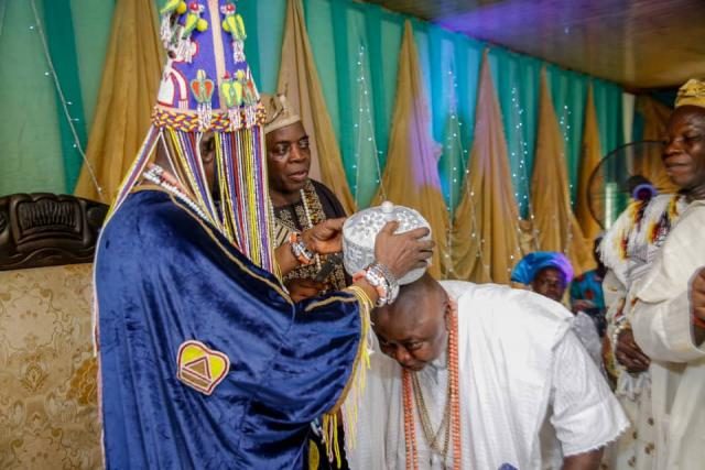 Hon Ladi Adebutu installed as Baba Oba of Odo-Jobore Ijebu