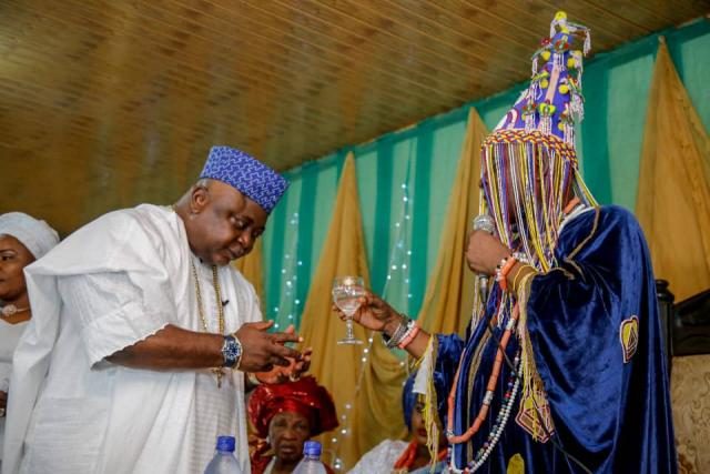 Hon Ladi Adebutu installed as Baba Oba of Odo-Jobore Ijebu