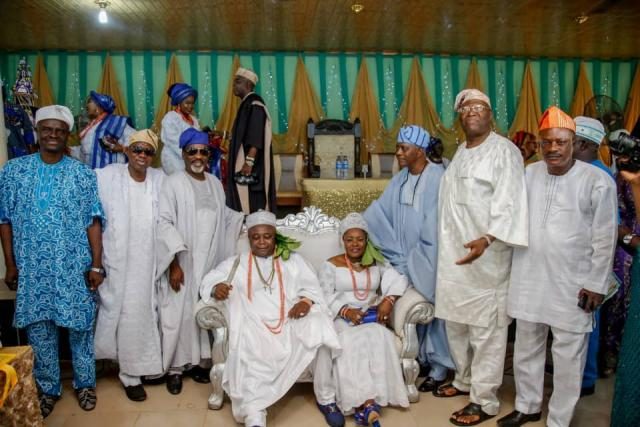 Hon Ladi Adebutu installed as Baba Oba of Odo-Jobore Ijebu while wife, Yeye Adenike Adebutu as Yeye Atunluse