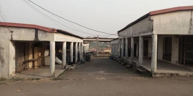 Dilapidated and very pathetic situation of the International Market, Sagamu