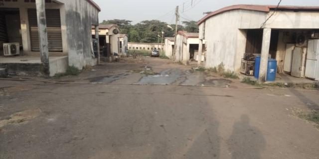 Dilapidated and very pathetic situation of the International Market, Sagamu