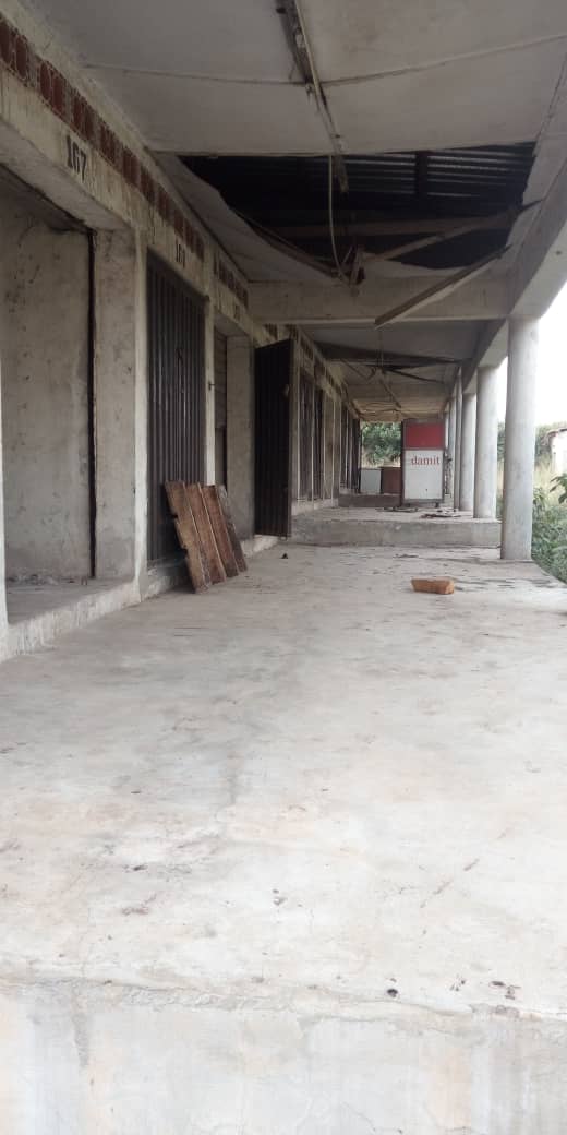 Dilapidated and very pathetic situation of the International Market, Sagamu