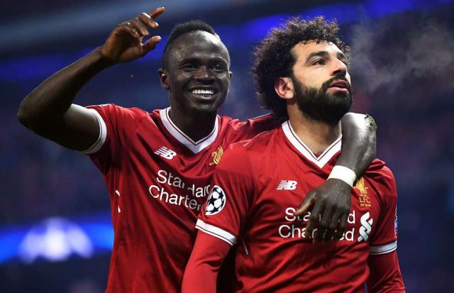 Sadio Mane and Mohammed Salah