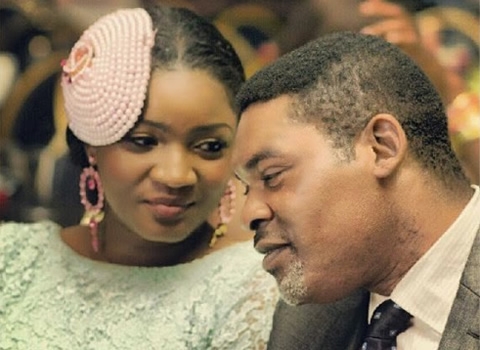 Omotola Jalade and her husband