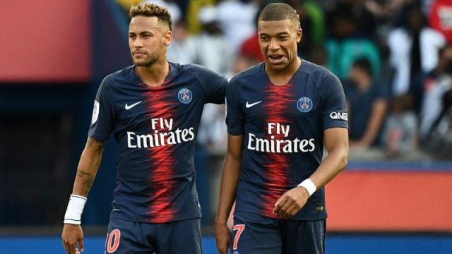 Neymar and Kylian Mbappe