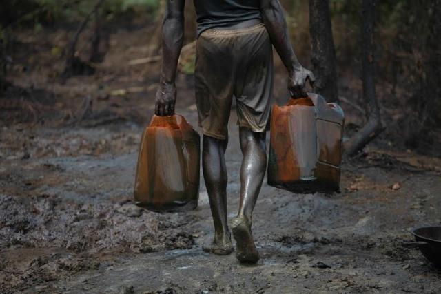 Nigerian Navy destroys illegal refinery in Rivers, recovers stolen crude oil