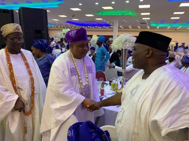 Akarigbo of Remoland, HRH Oba Babatunde Ajayi with Dr Doyin Okupe