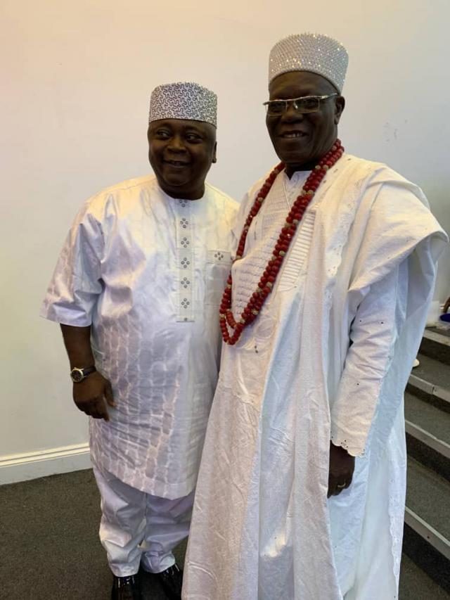 Hon Oladipupo Adebutu with a Chief at the 4th Annual Remo Day in the UK