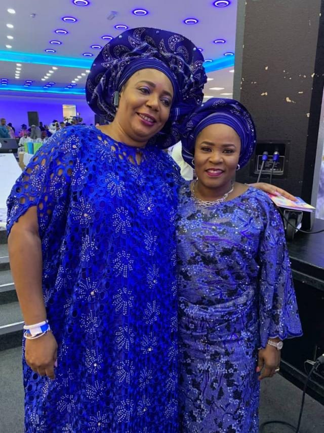 Hon Oladipupo Adebutu's wife, Yeye Adenike with a guest at the 4th Annual Remo Day in the UK