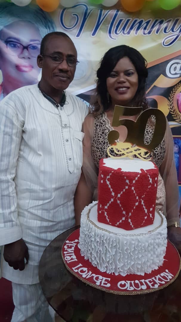 Wole Sofowora rejoices with the celebrant