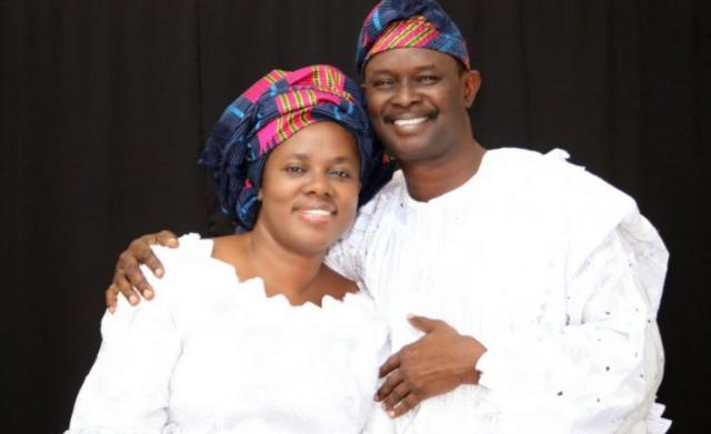 Mike-Bamiloye and his wife