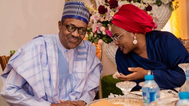 President Muhammadu Buhari and wife, Aisha Buhari