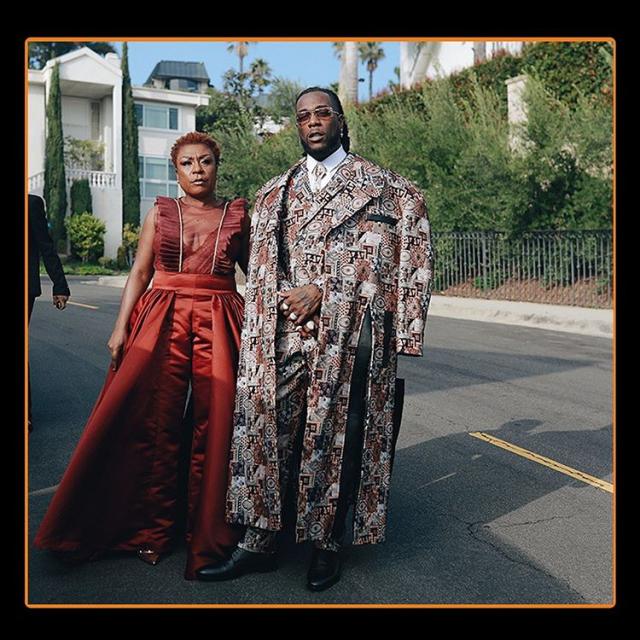 Burna Boy and his Mum