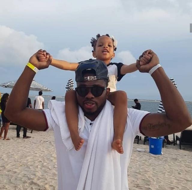 Joseph Yobo and his daughter