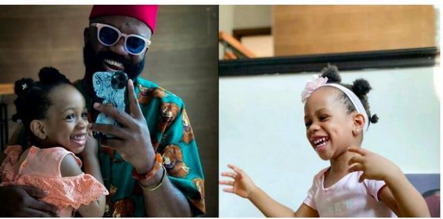 Noble Igwe and daughter