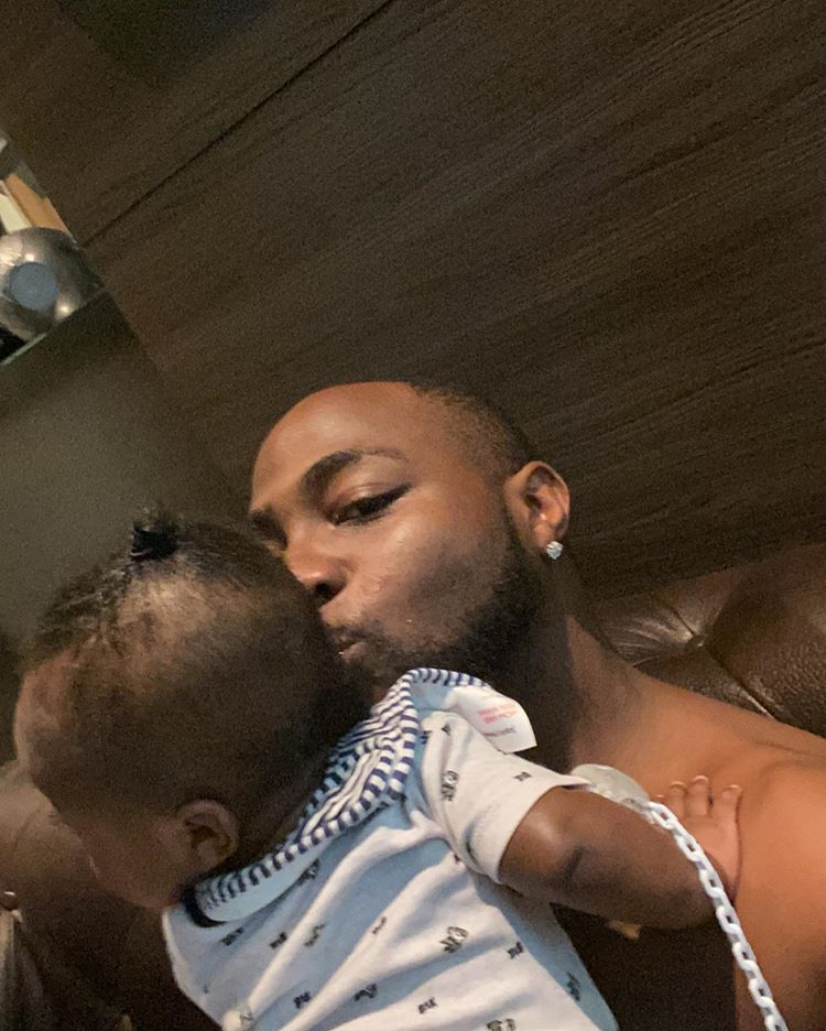 Davido and his son