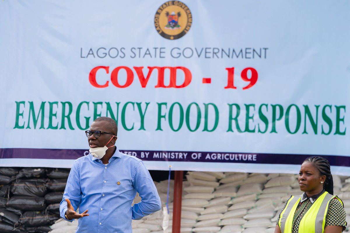 Lagos State Governor Babajide Sanwo-olu launches COVID-19 Emergency Food Response