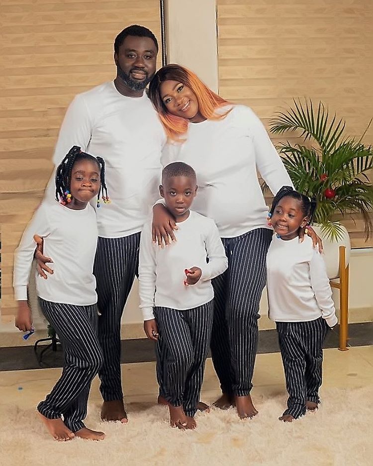 Mercy Johnson and family