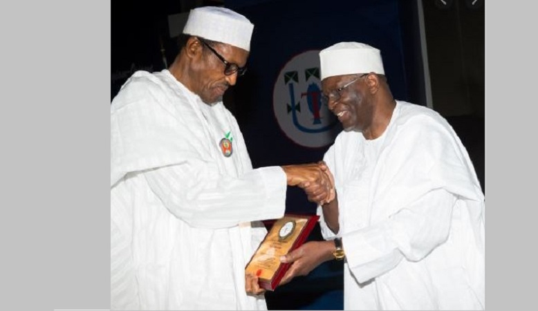 Professor Ibrahim Gambari and Muhammadu Buhari