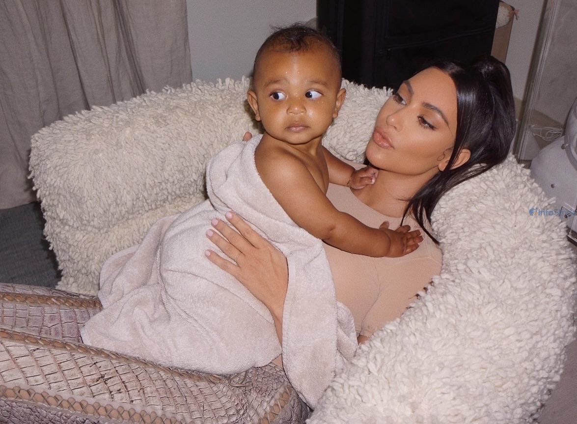 Kim Kardashian and Psalm West