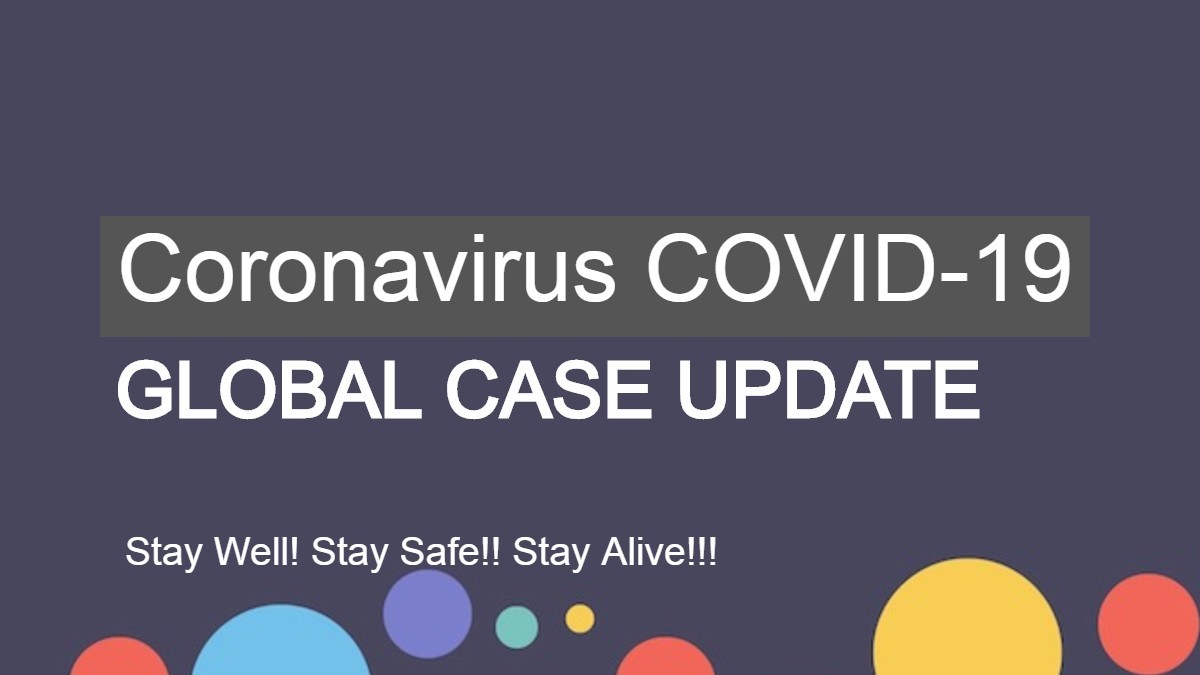 COVID-19 Global Update: Death Toll reaches 400,472 and more than 6.93m confirmed cases as of 6th June 2020 1 Coronavirus COVID-19 Global Case Update