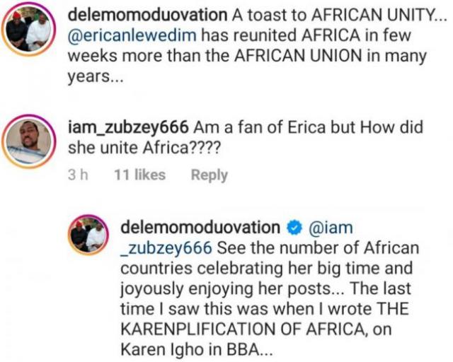 Dele Momodu and Erica