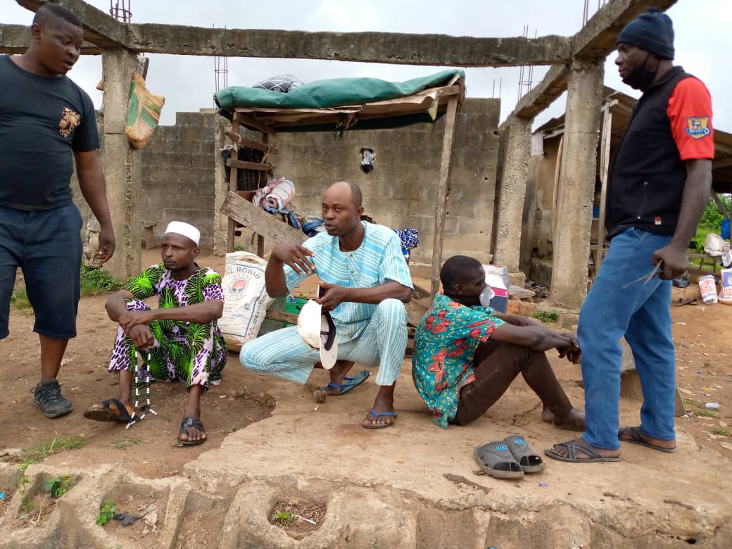 Illegal slaughter slab in the Oke Rube Area of Alimosho Local Government of Lagos State