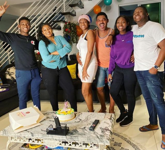 Omotola Jalade and family2