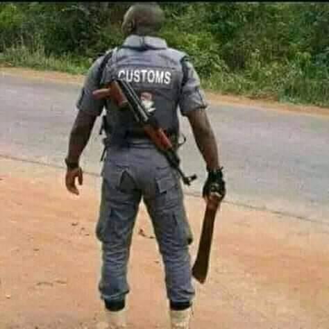 A Custom Officer found with a cutlass