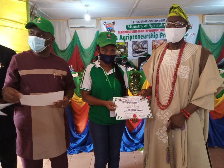 Lagos graduates 100 Women and Youth Farmers at the State Agripreneurship Programme 