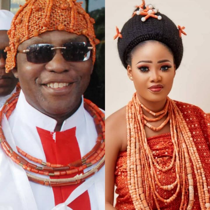 Oba of Benin and his wife