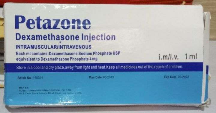 NAFDAC Advises Against The Use Of Dexamethasone Injection 1 Petazone