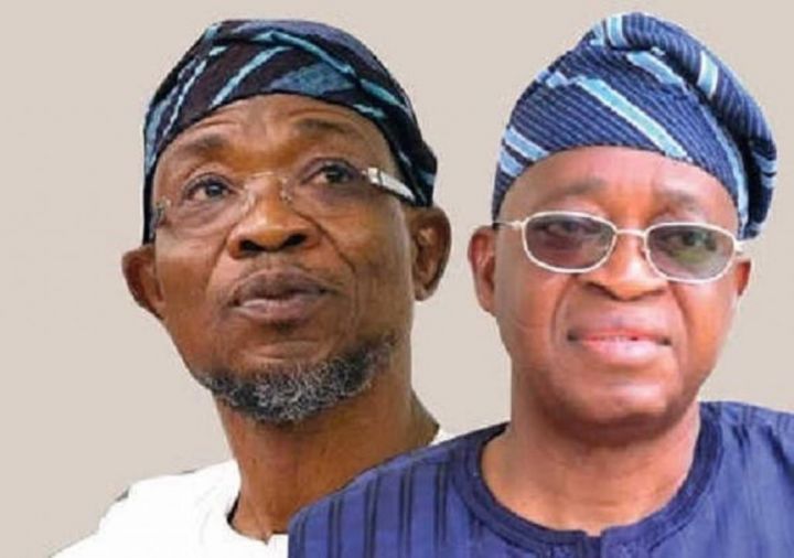 Osun Government: Aregbesola writes Oyetola 1 Rauf Aregbesola and Gboyega Oyetola-