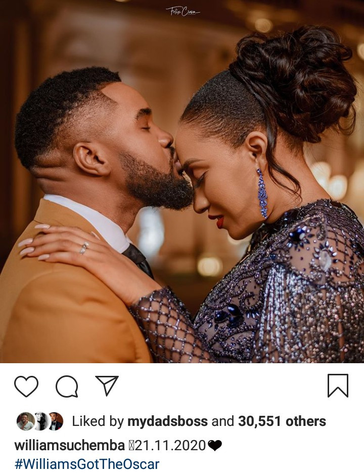 Williams Uchemba and his fiancee