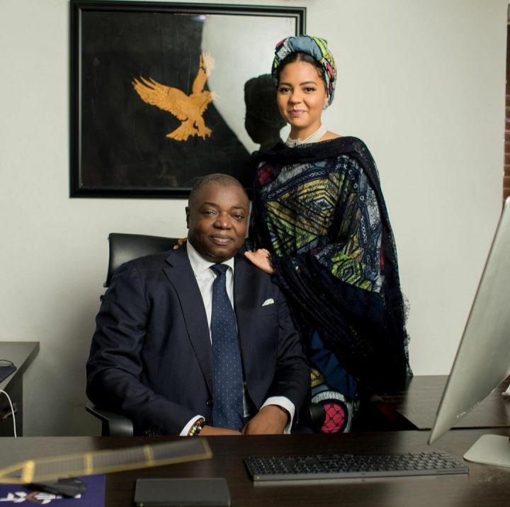 Adama Indimi Ado-Ibrahim and her husband