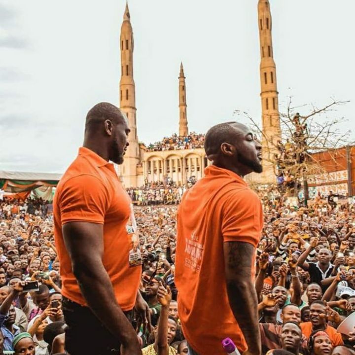 Davido and Ogbeide Tijani Olamilekan