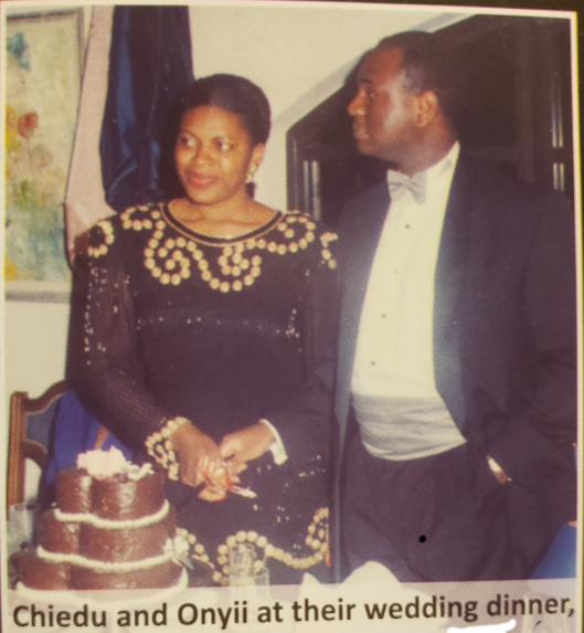 Kingsely Moghalu and his wife