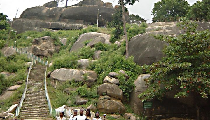 Olumo Rock in Abeokuta, the Capital City of Ogun State, Nigeria