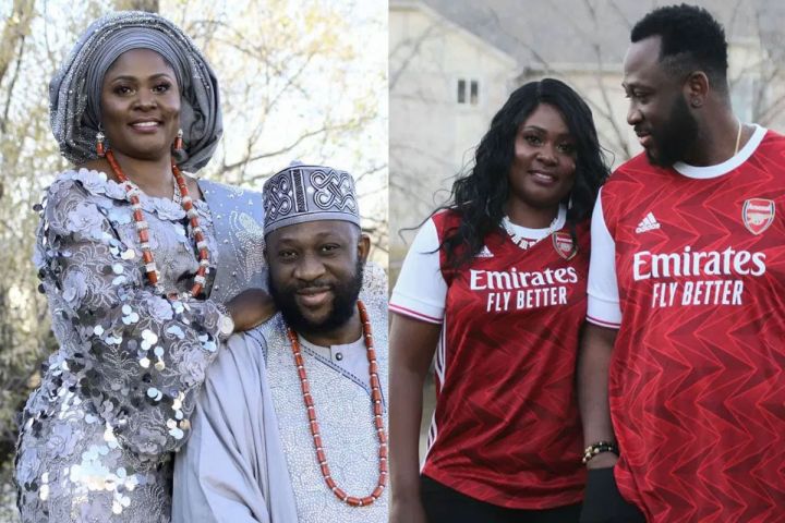 Tayo Adeleye and his wife