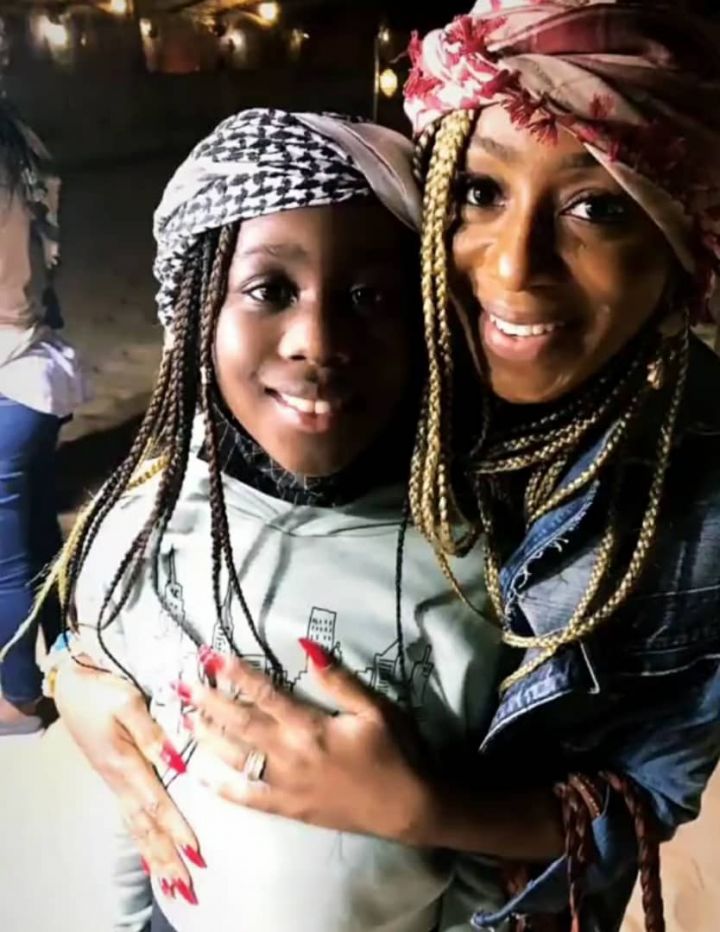 Dakore Akande and her daughter