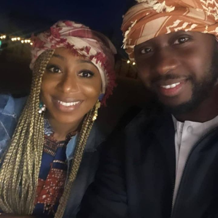 Dakore Akande and her husband 