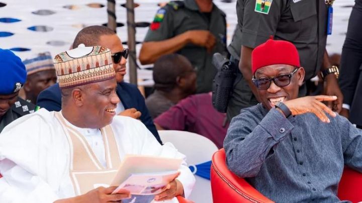 Governor Aminu Tambuwal of Sokoto State and Governor Ifeanyi Okowa of Delta State