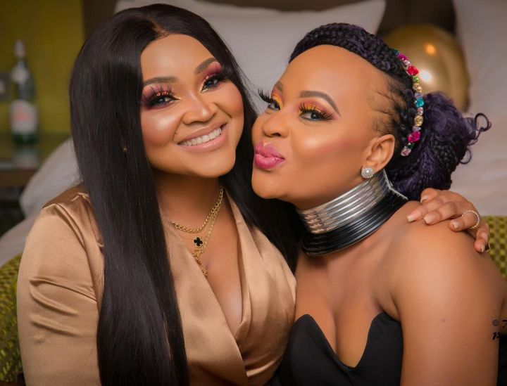 Mercy Aigbe and her sister