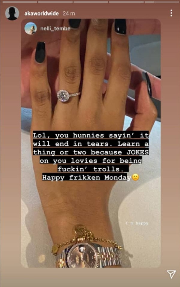 I’m Happy To Be Engaged To AKA – Nelli Tembe 3 AKA and Nelli Tembe