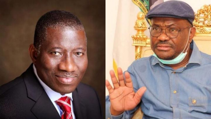 Goodluck Jonathan and Nyesom Wike