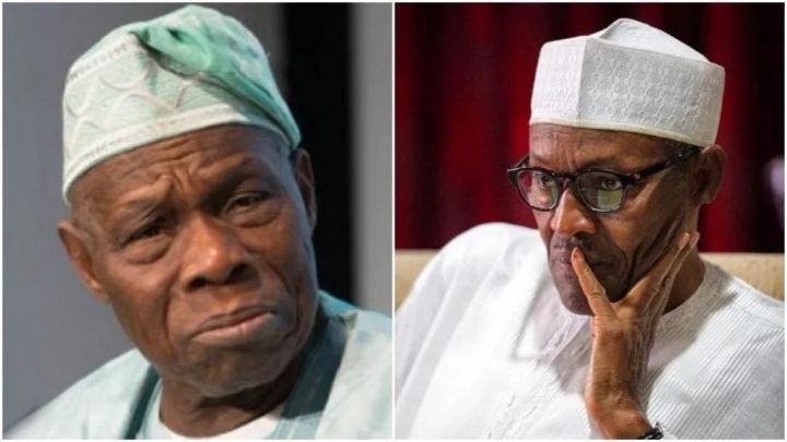 Muhammadu Buhari and Olusegun Obasanjo