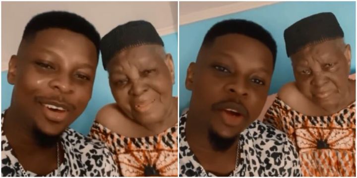 Salami Rotimi and his grandmother